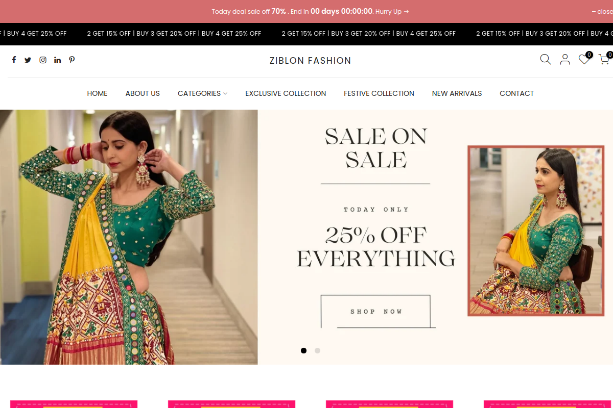 Ziblon Fashion website