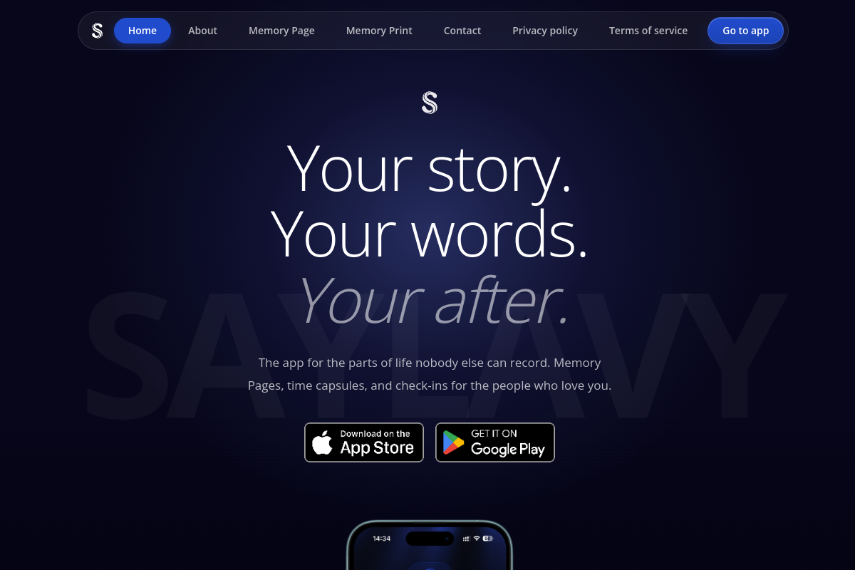 saylavy.com homepage