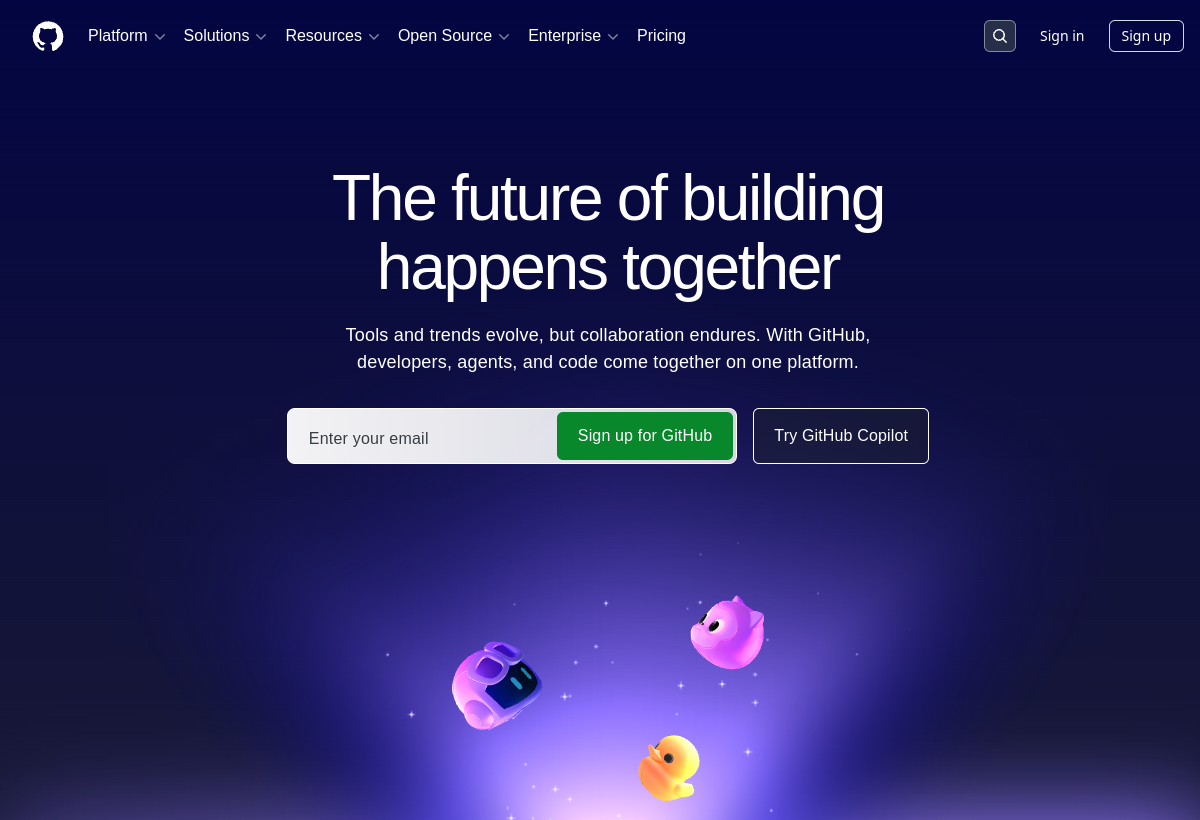 GitHub screenshot