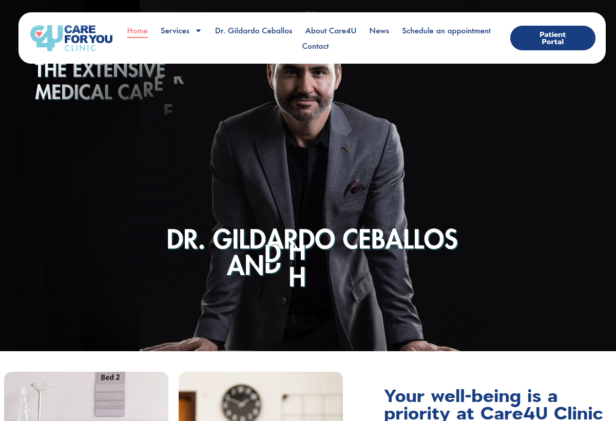 Captura del proyecto Care4You Clinic