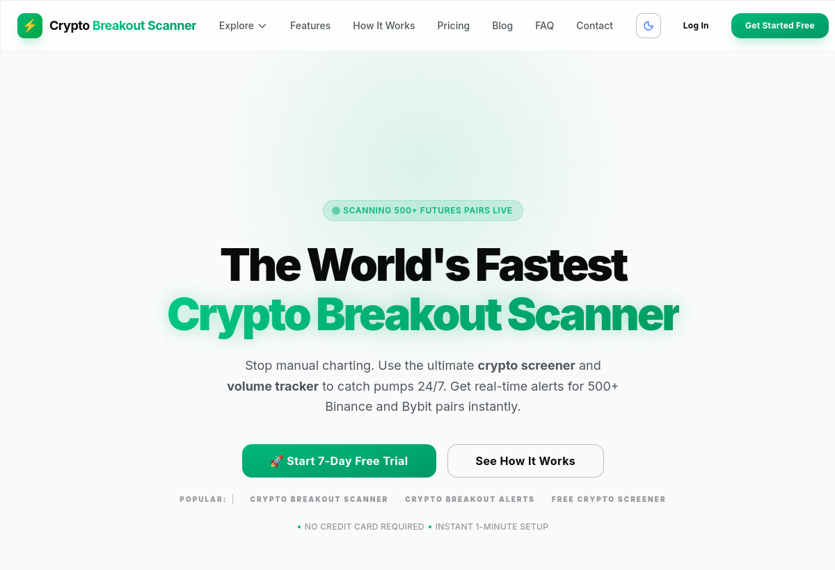 Crypto Breakout Scanner — live preview