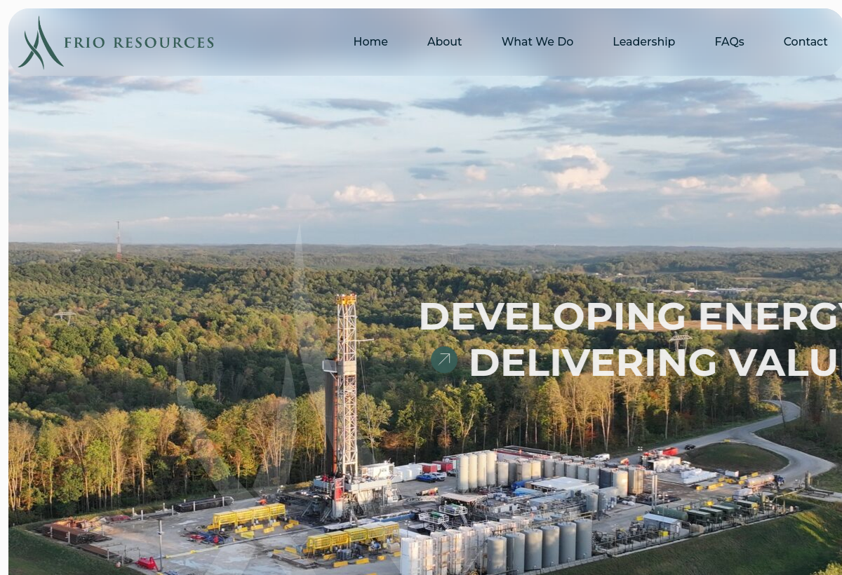 Screenshot of Frio Resources