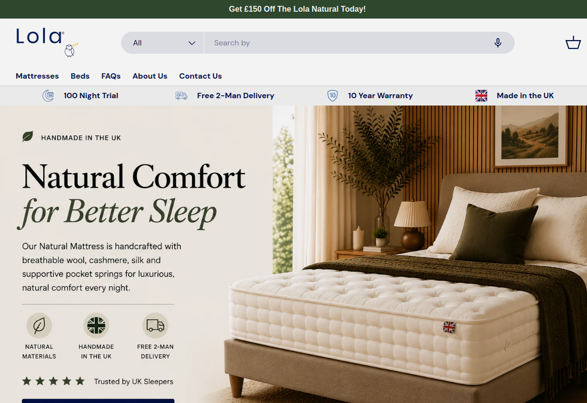 Lola Sleep - Shopify store by Hamayoun Babar