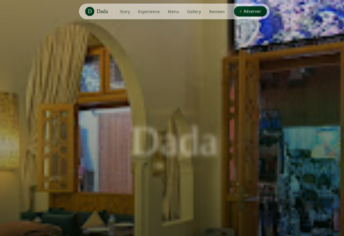 Dada Restaurant — live website preview