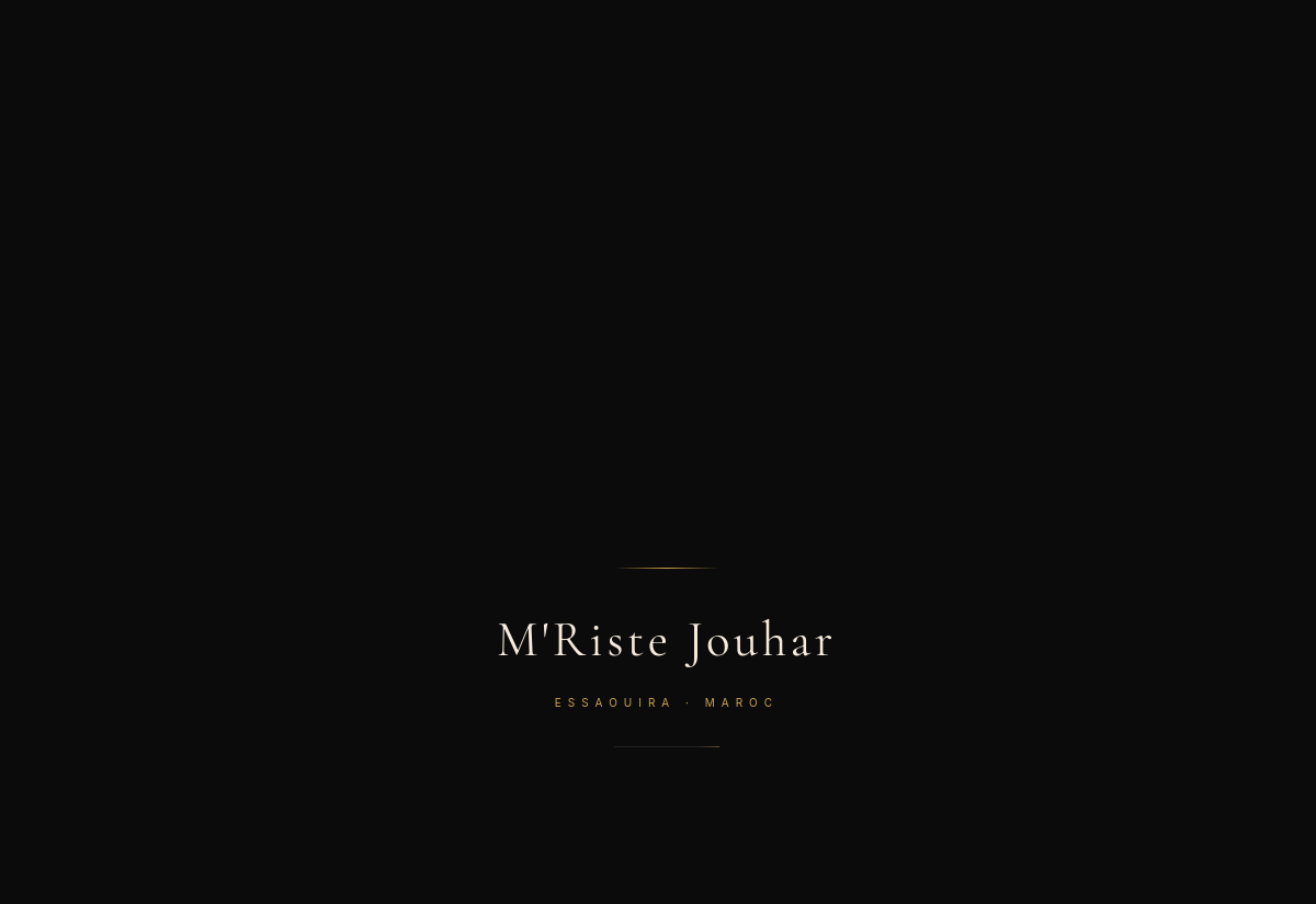 M'Riste Jouhar — live website preview