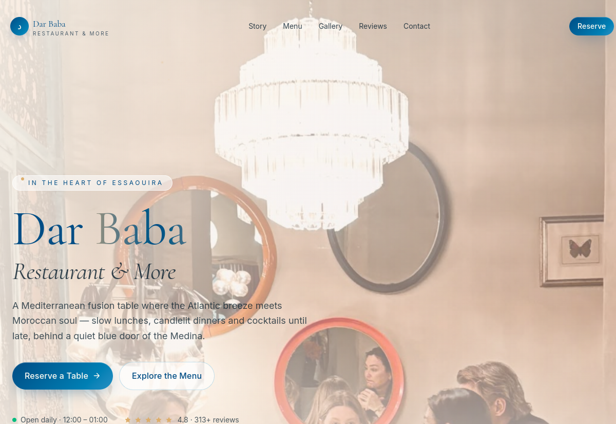 Dar Baba — live website preview