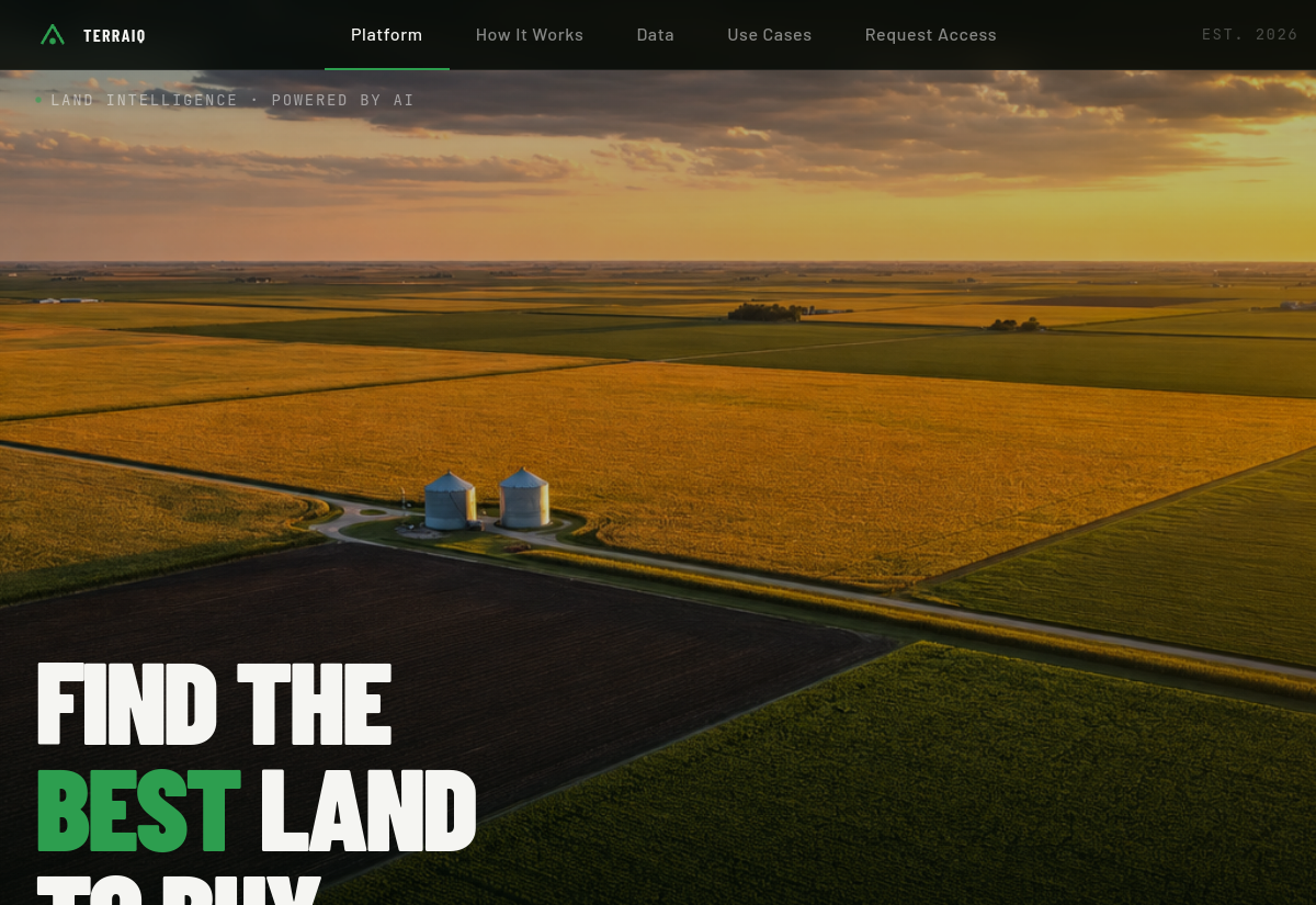 TerraIQ — farmland intelligence platform