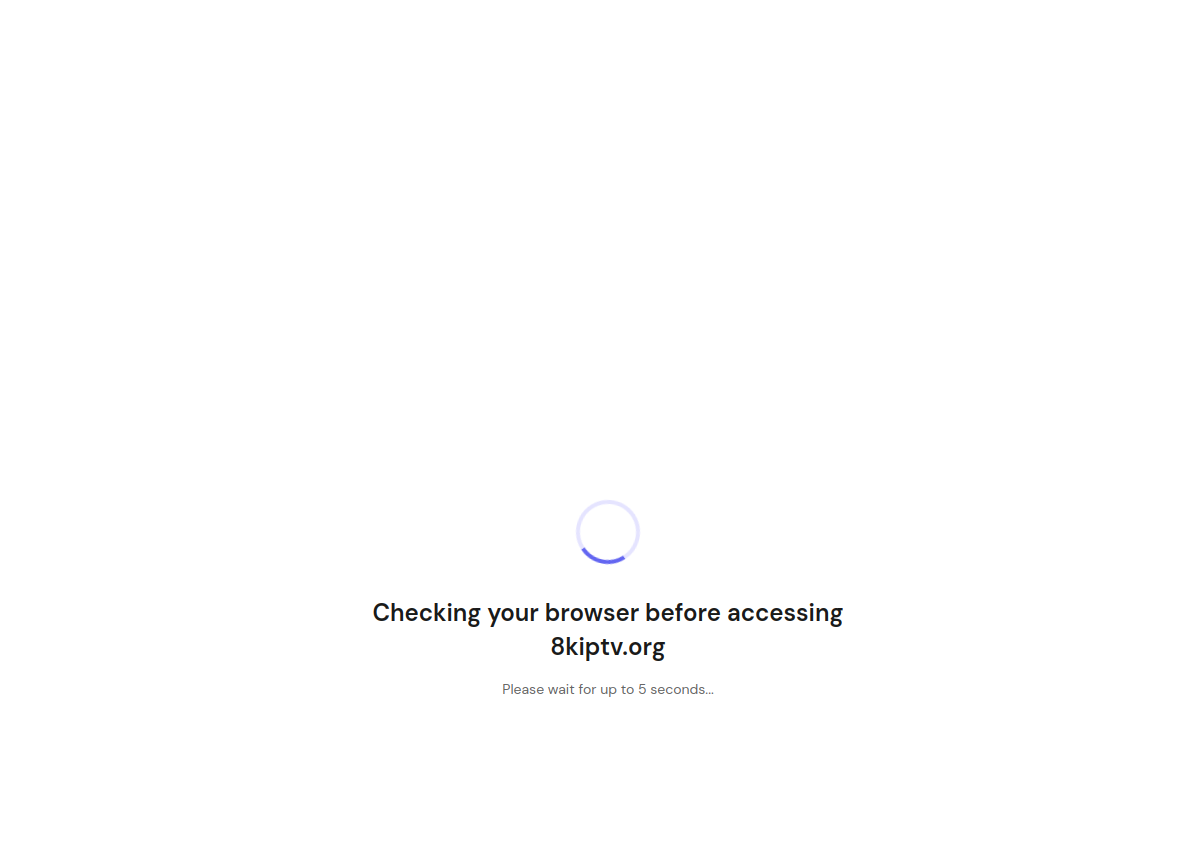 Website screenshot preview of the 8K IPTV homepage, captured October 6, 2026