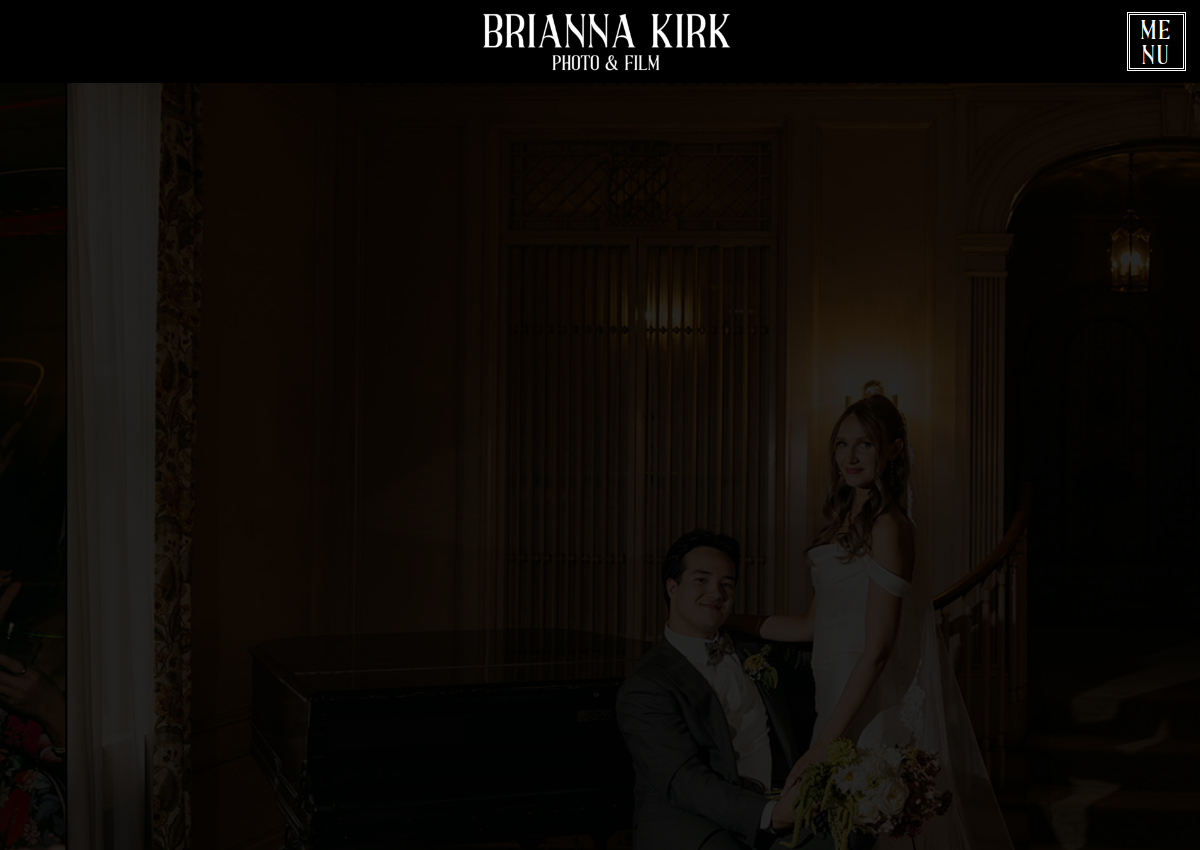 Brianna Kirk Photography website preview