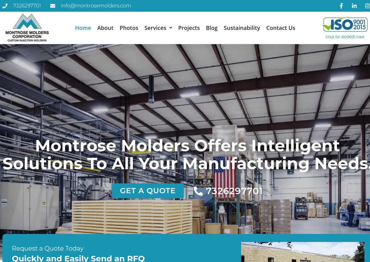 Montrose Molders website preview