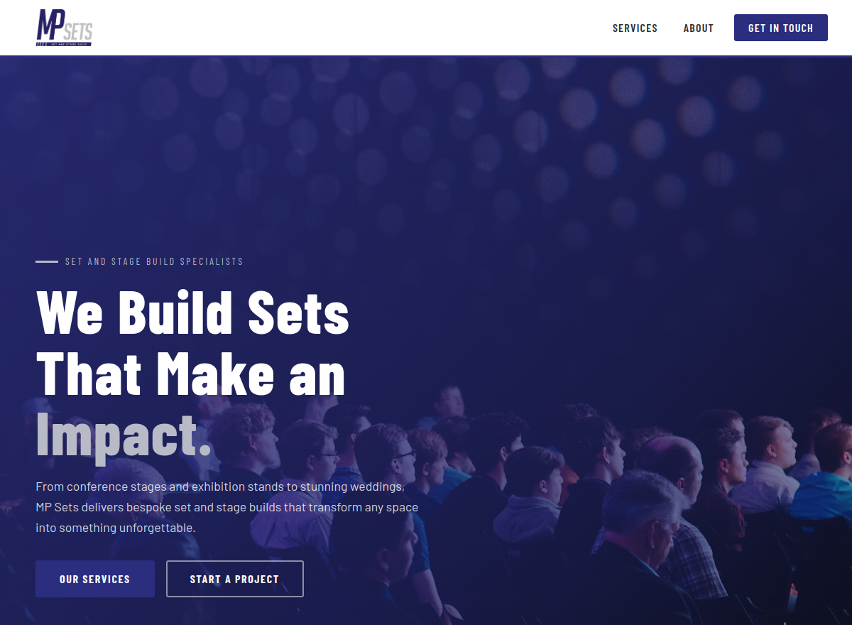 MPSets website screenshot