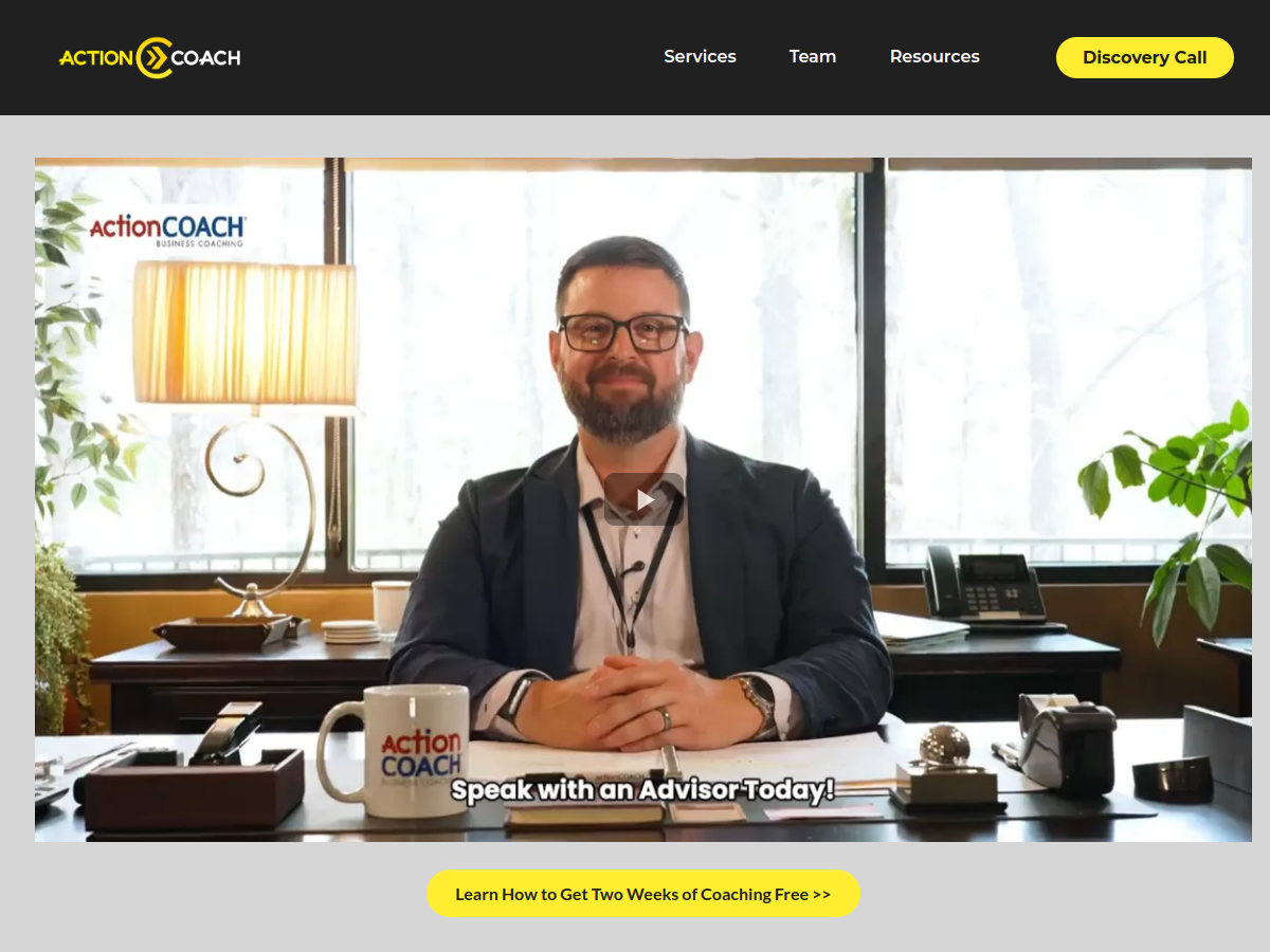 ActionCOACH Peachtree website screenshot