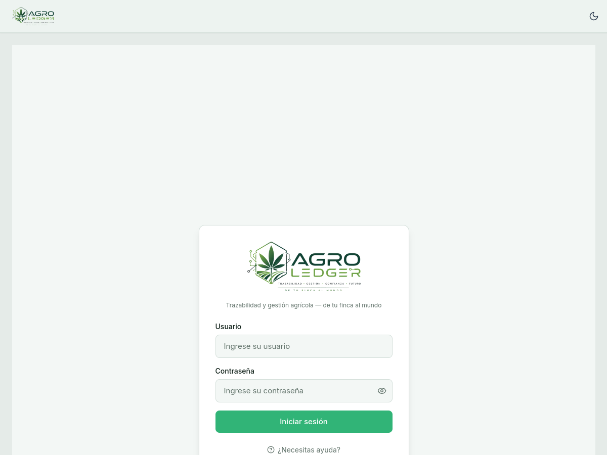 Colombian Cannabis Center — Traceability Platform preview