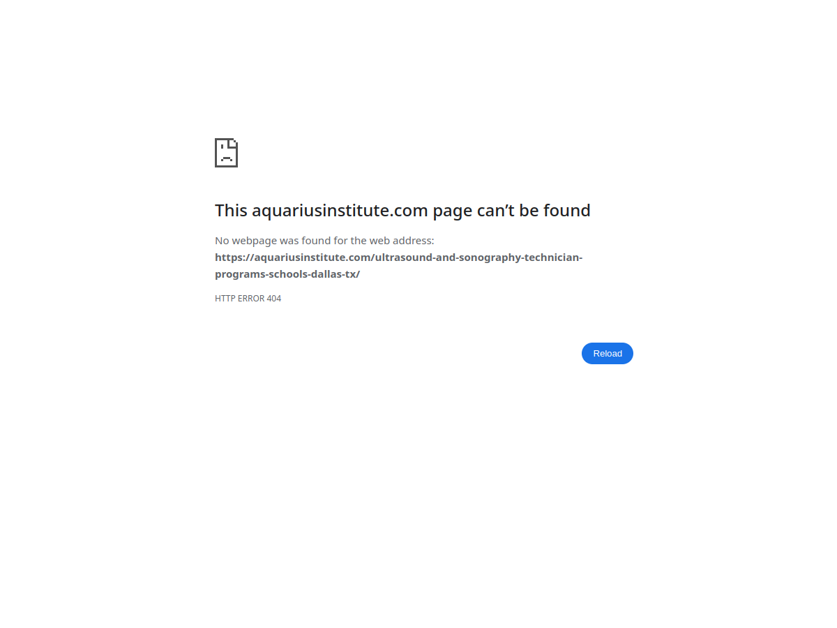 Aquarius Institute website screenshot