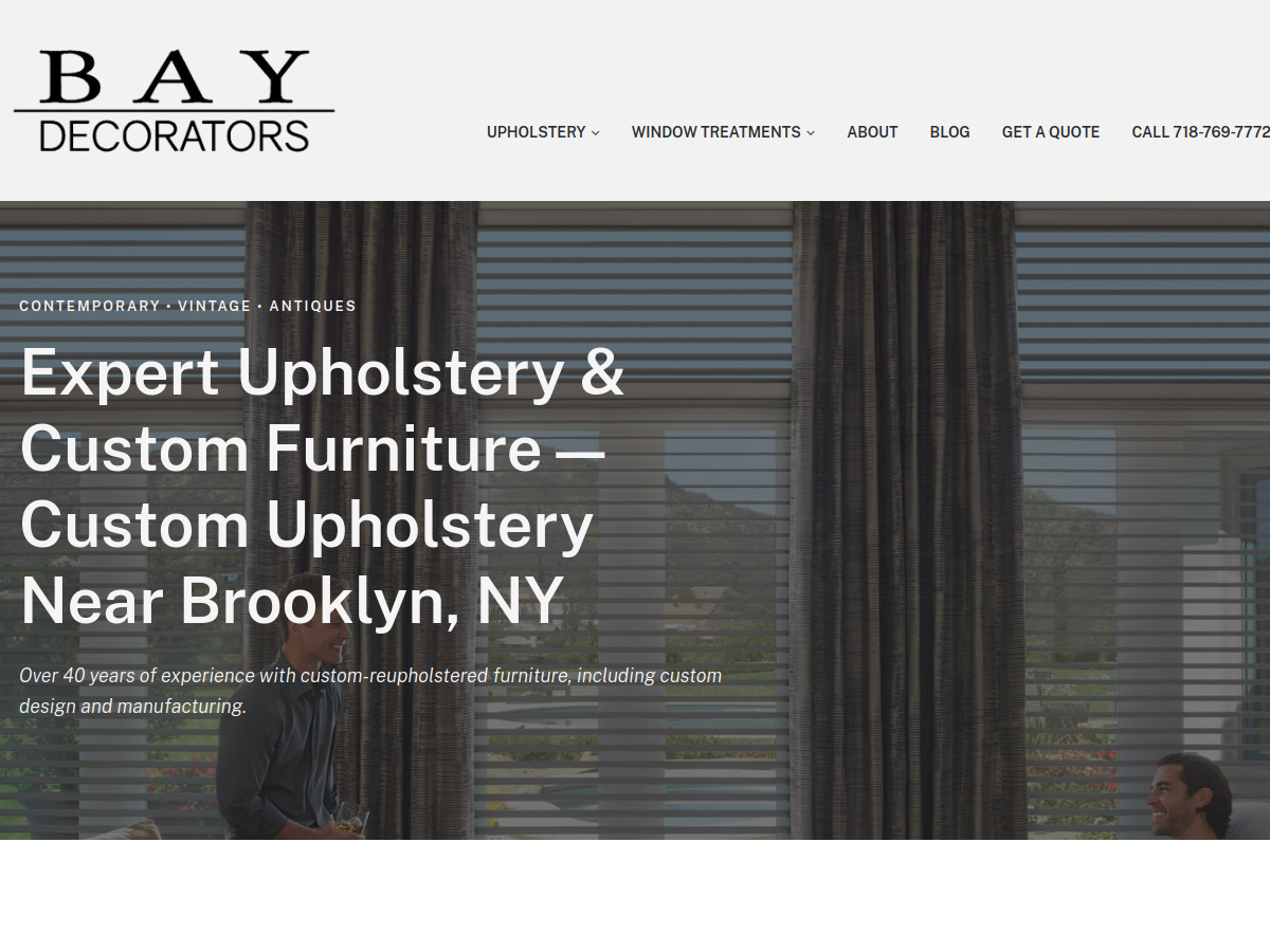 Bay Decorators Inc. website screenshot