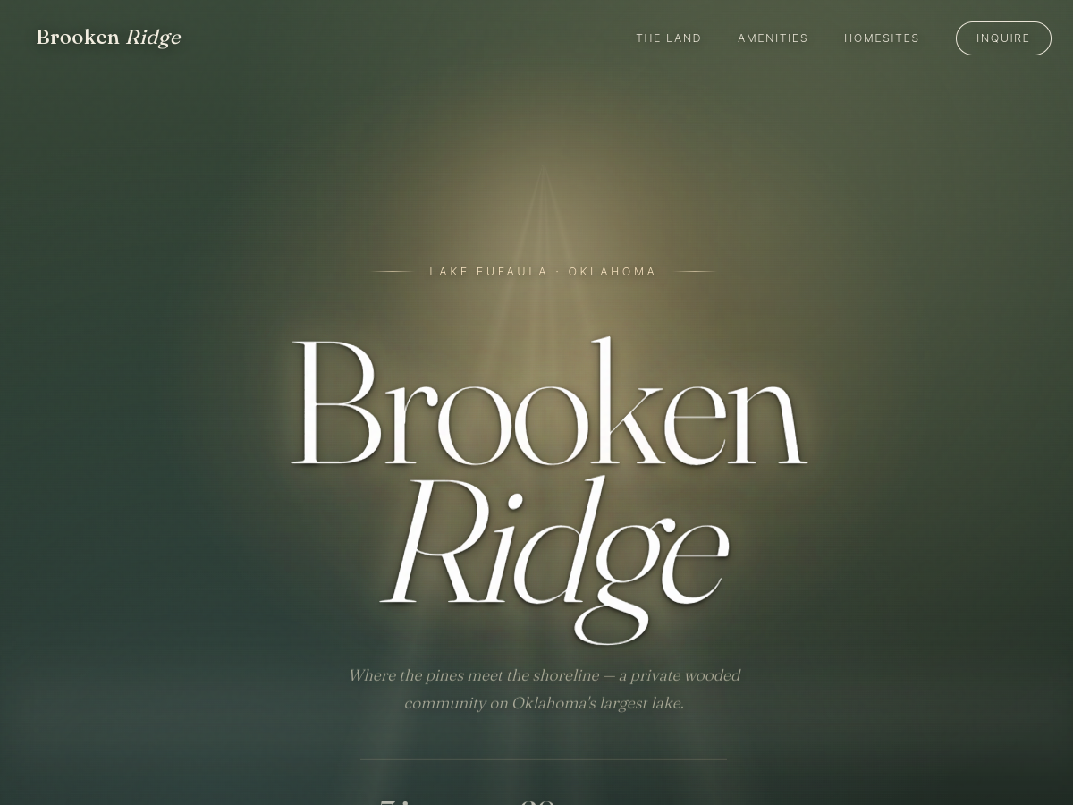 Brooken Ridge website preview