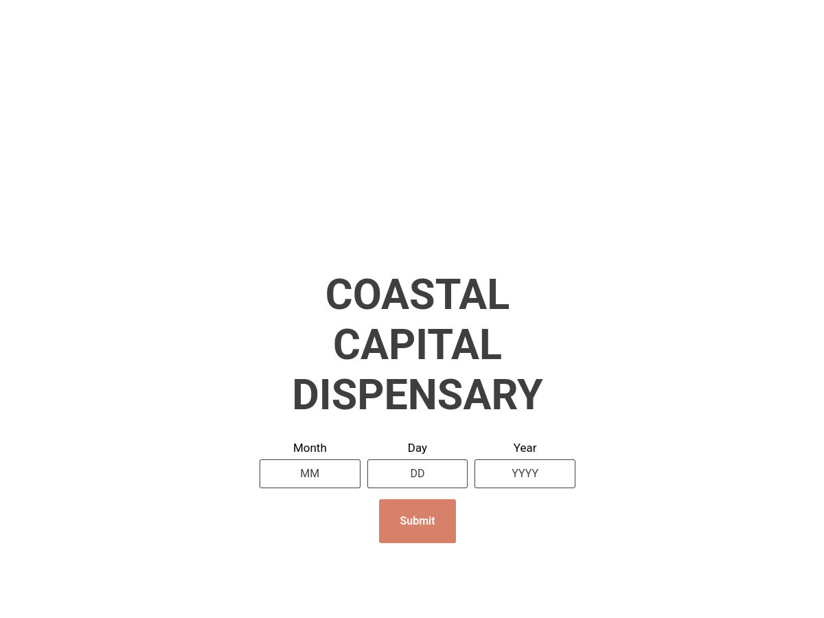 Coastal Capital Dispensary website screenshot
