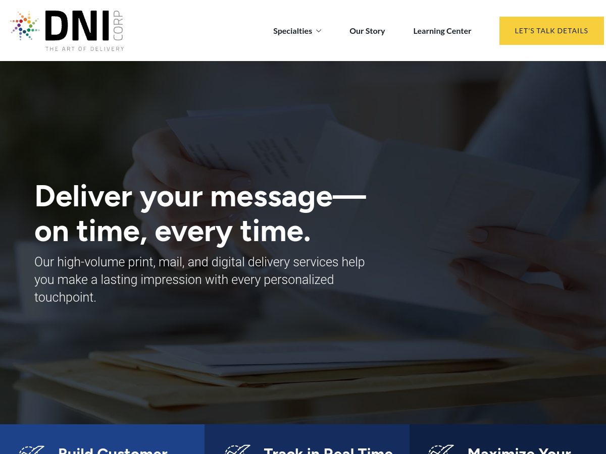 DNI Corp website screenshot