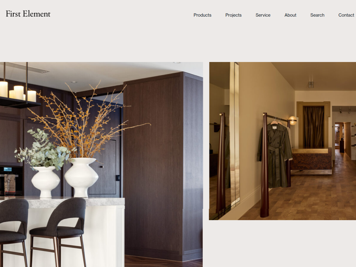 First Element. Live site preview