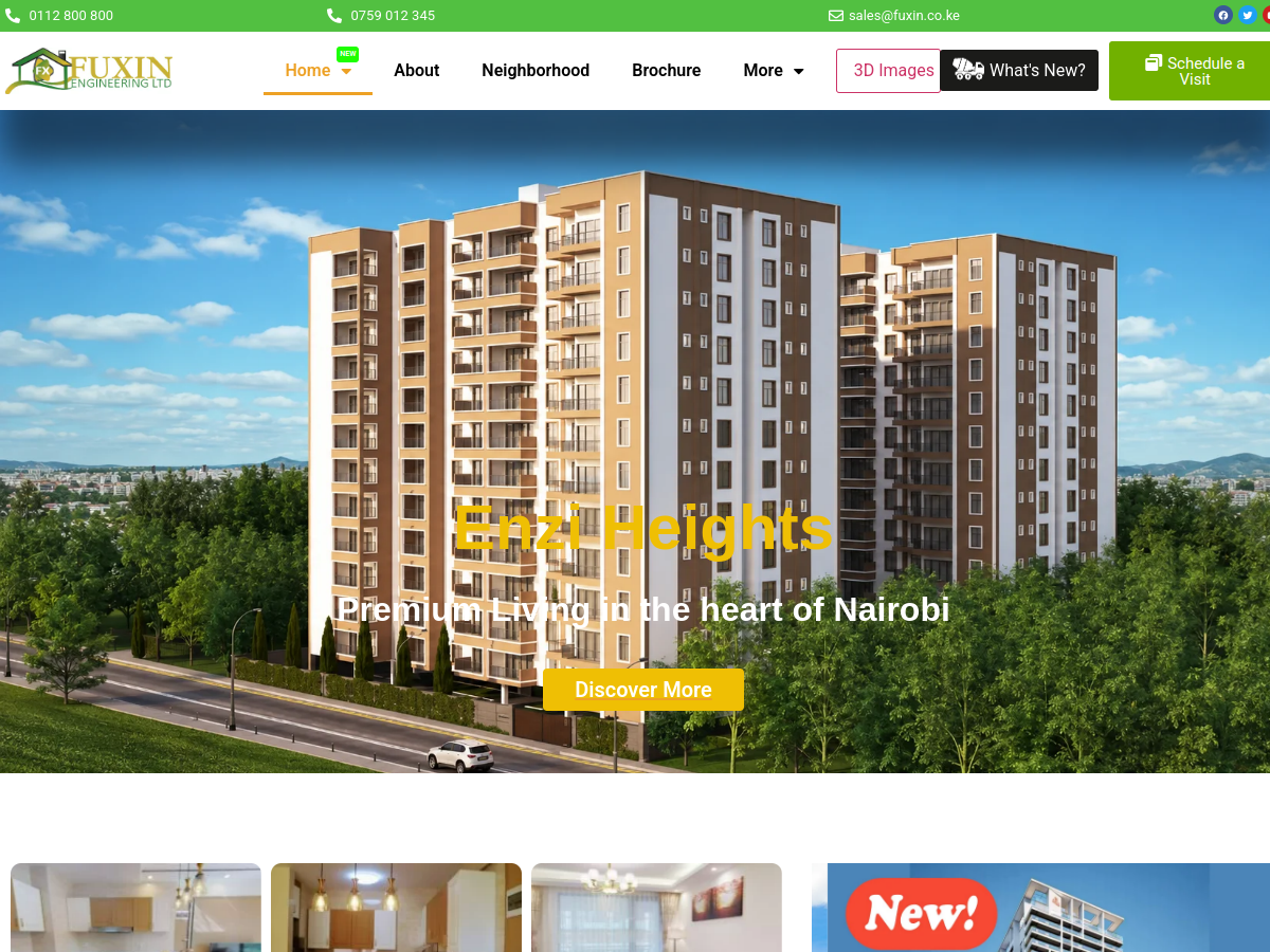 fuxin.co.ke homepage screenshot