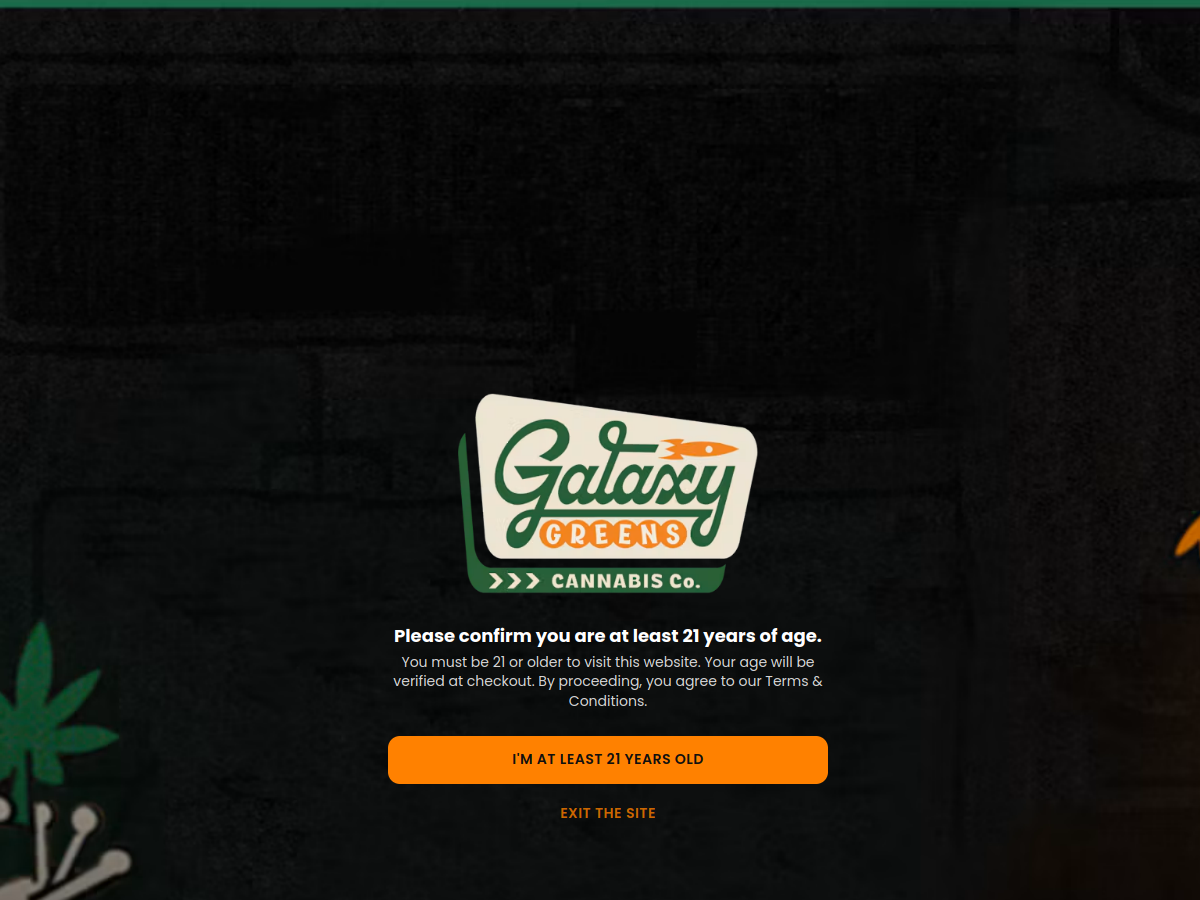 Galaxy Greens website screenshot