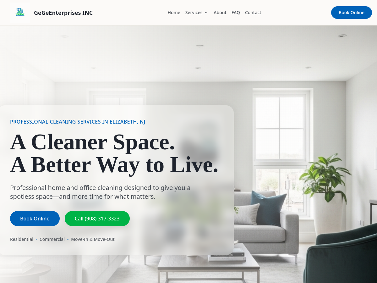 GeGeEnterprises INC Website Preview