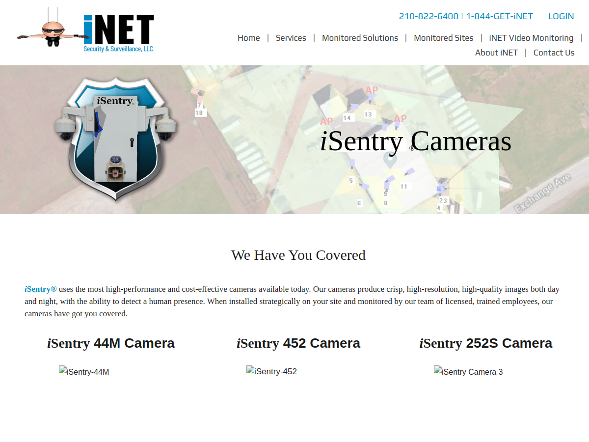 iNet Security & Surveillance, LLC website screenshot