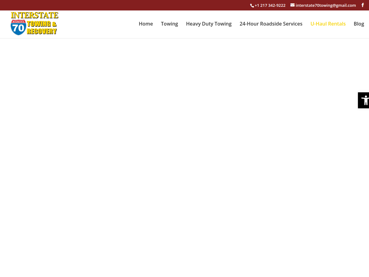 Interstate 70 Towing & Recovery website screenshot