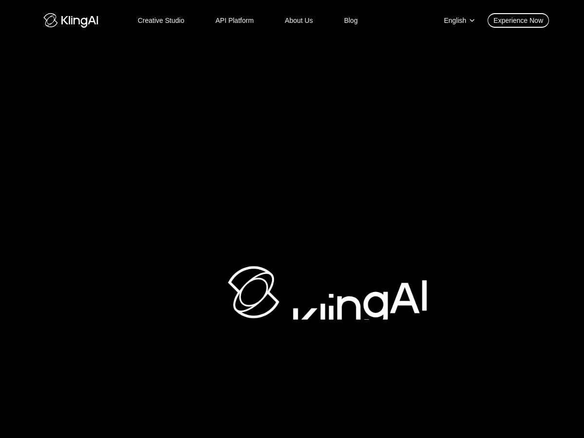 Kling AI website screenshot