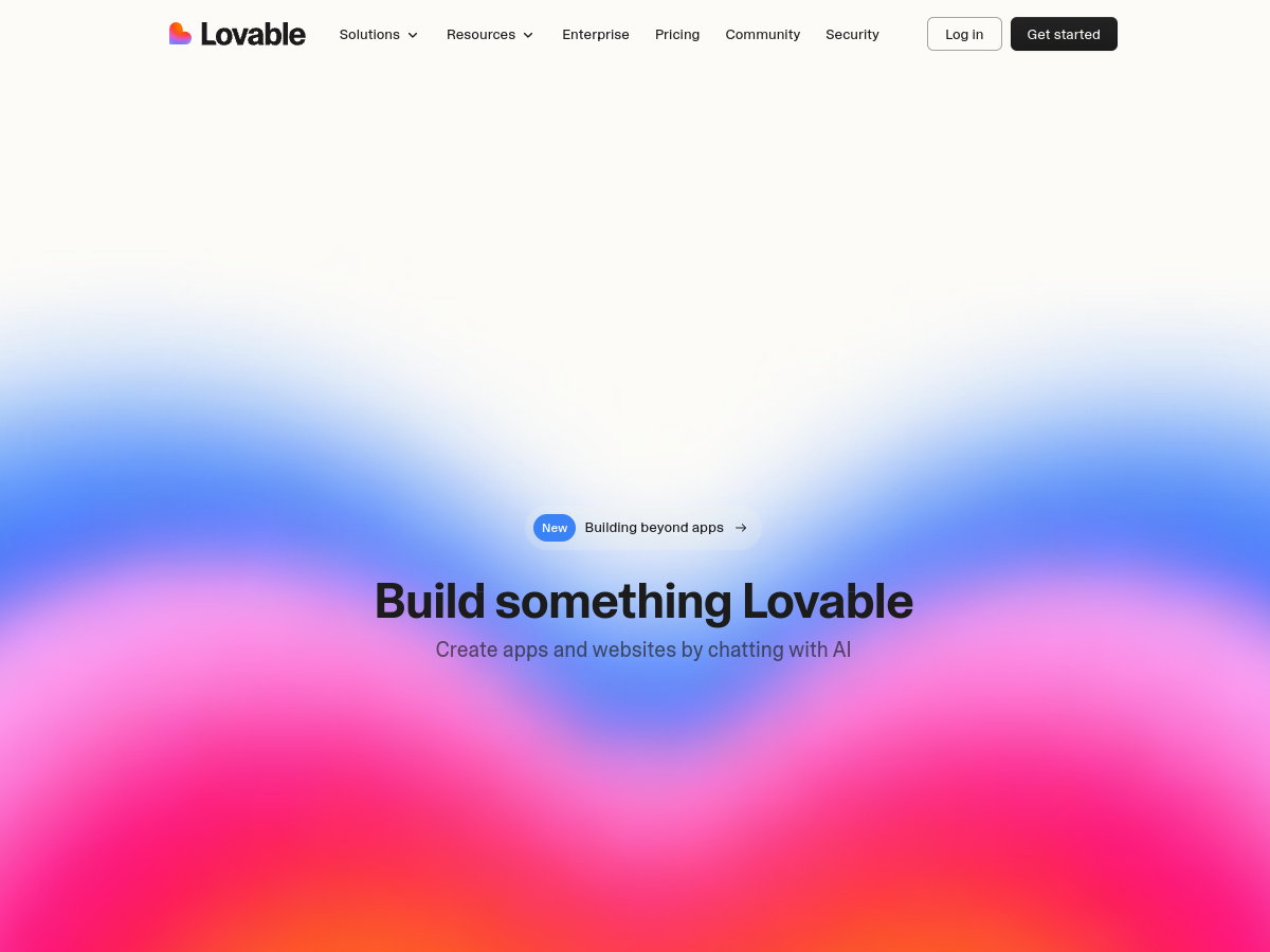 Lovable website screenshot