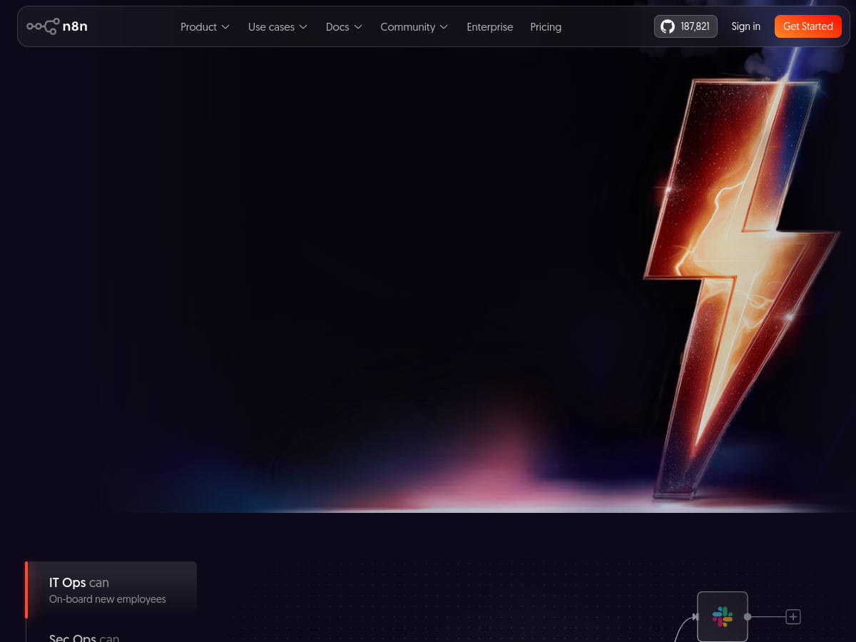n8n website screenshot