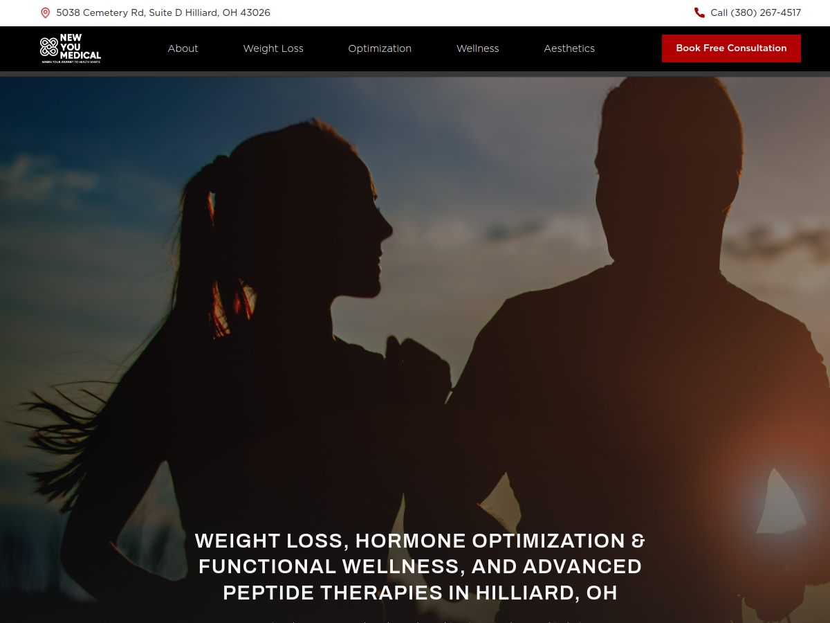 New You Medical website screenshot