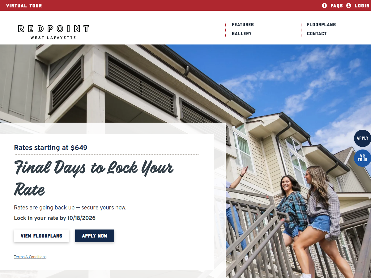 Redpoint West Lafayette website screenshot