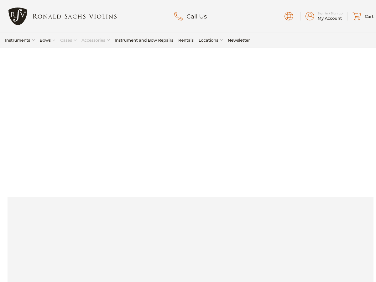 Ronald Sachs Violins website screenshot