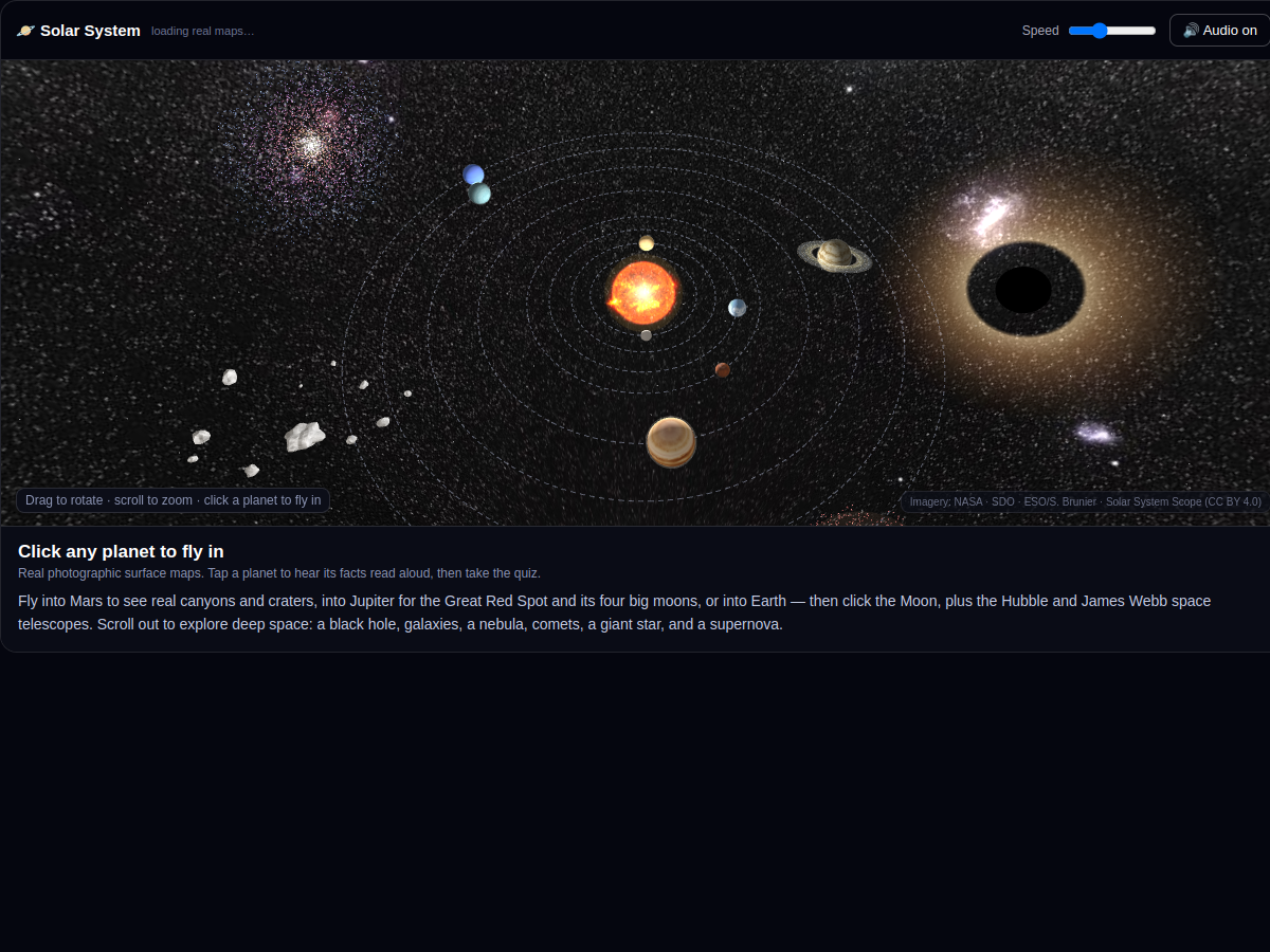 Preview of Solar System Explorer