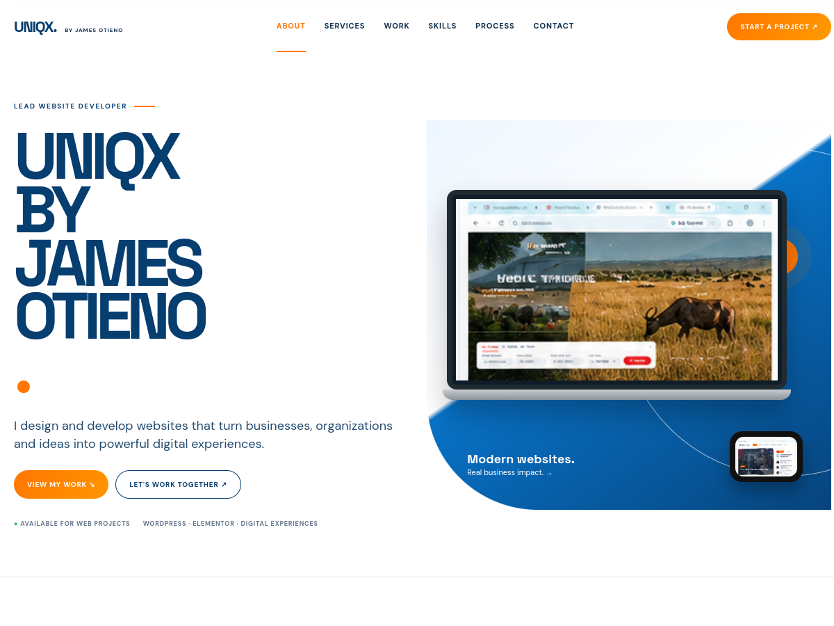 uniqxtechnologies.co.ke homepage screenshot