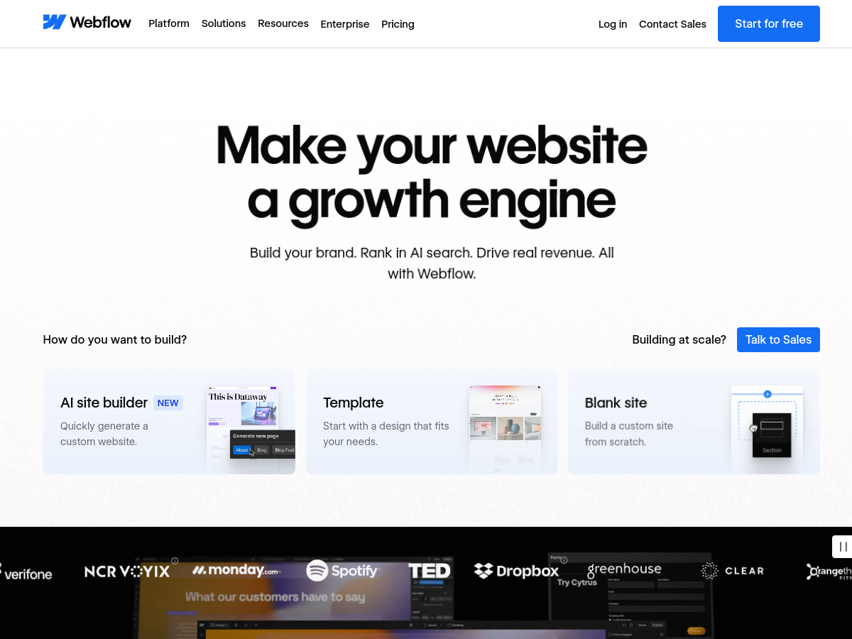 Voorbeeld creatief webdesign