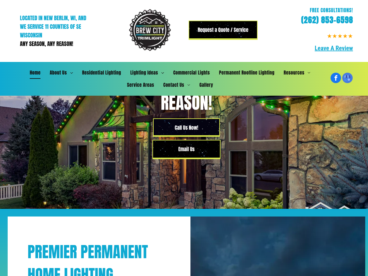 Brew City Trimlight website screenshot