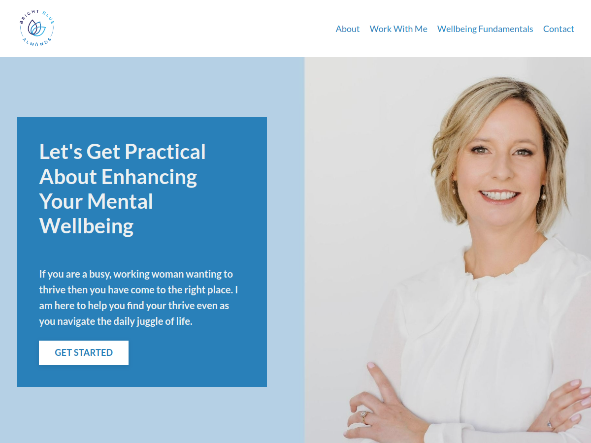 Bright Blue Almonds site preview