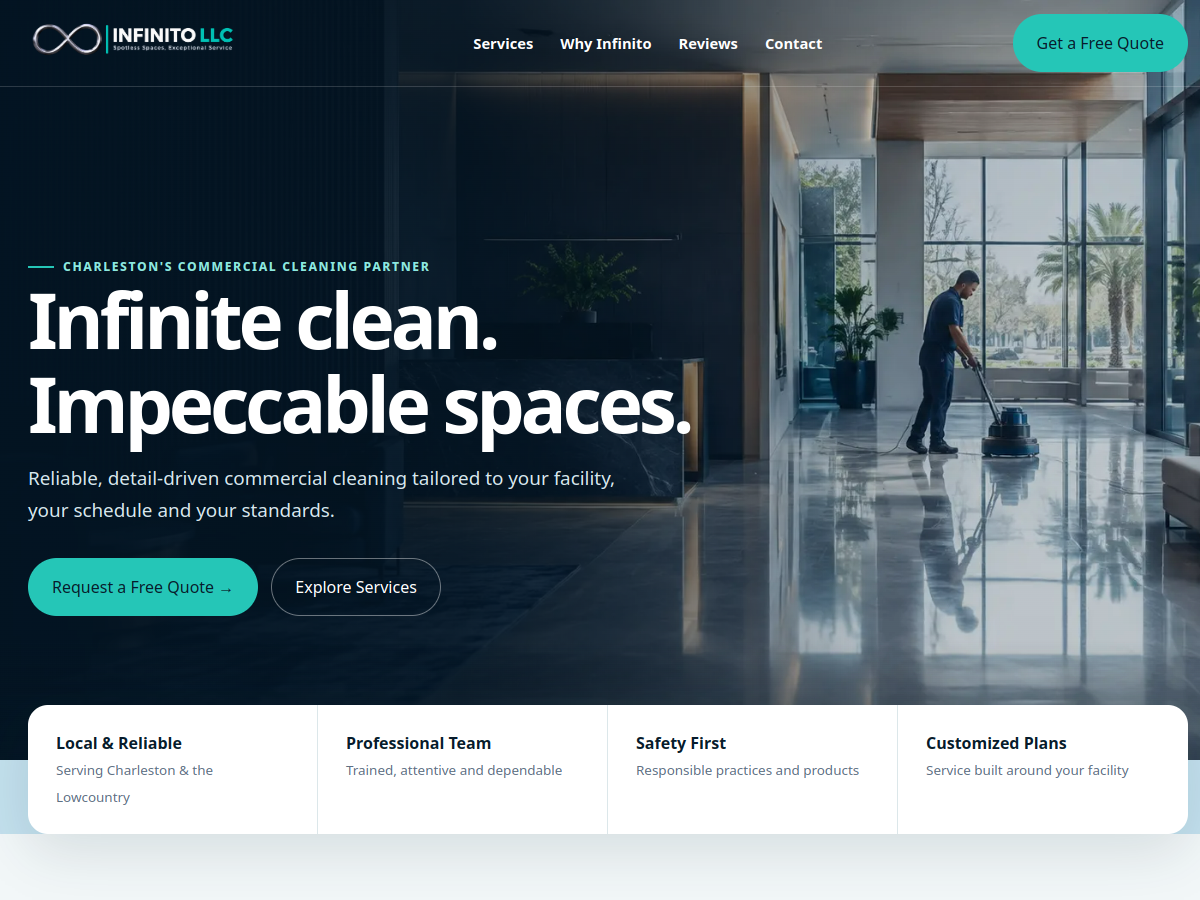 Vista previa del website Infinito LLC