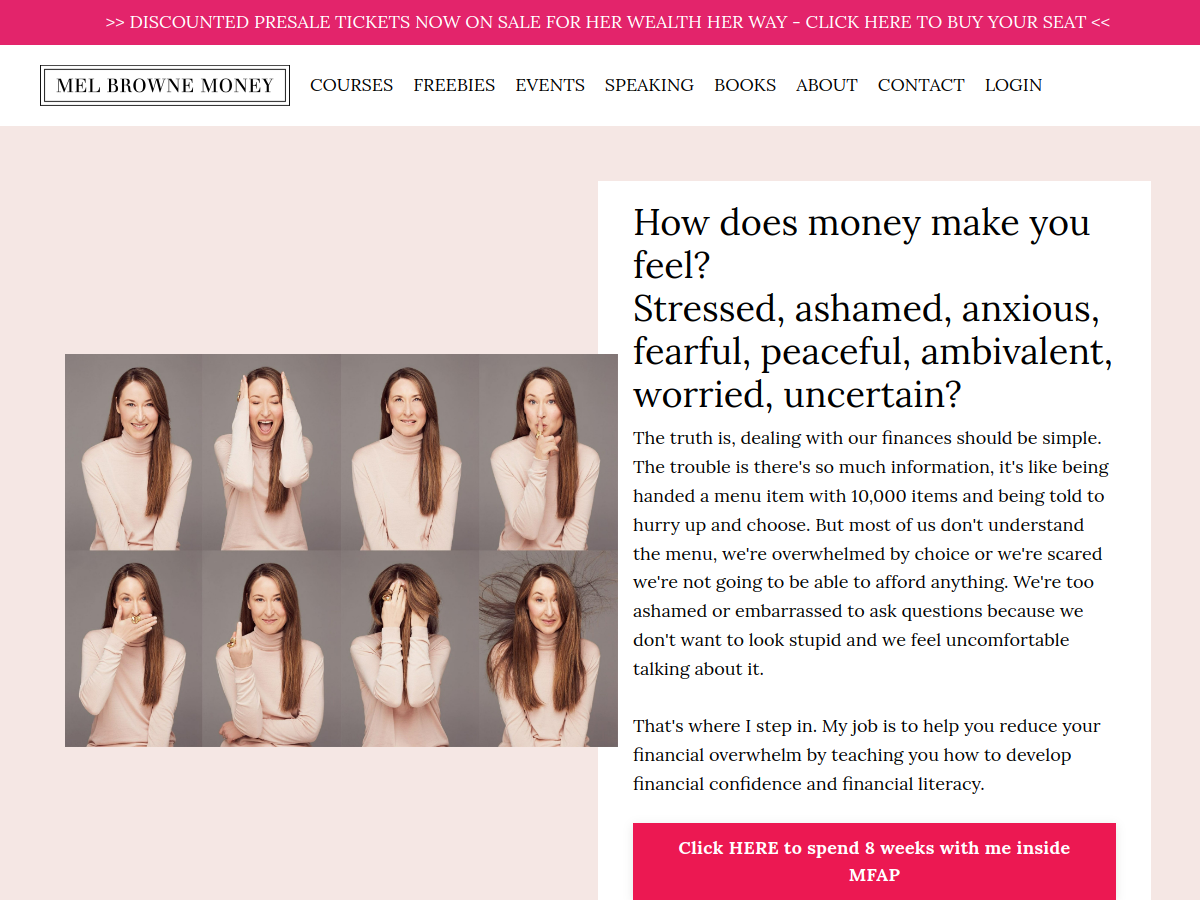 Melissa Browne site preview