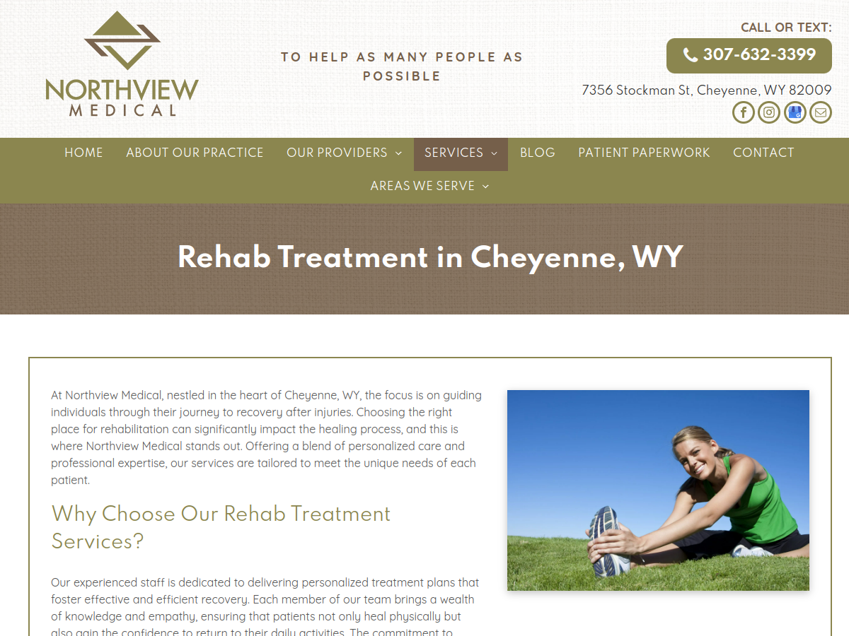 Northview Medical website screenshot
