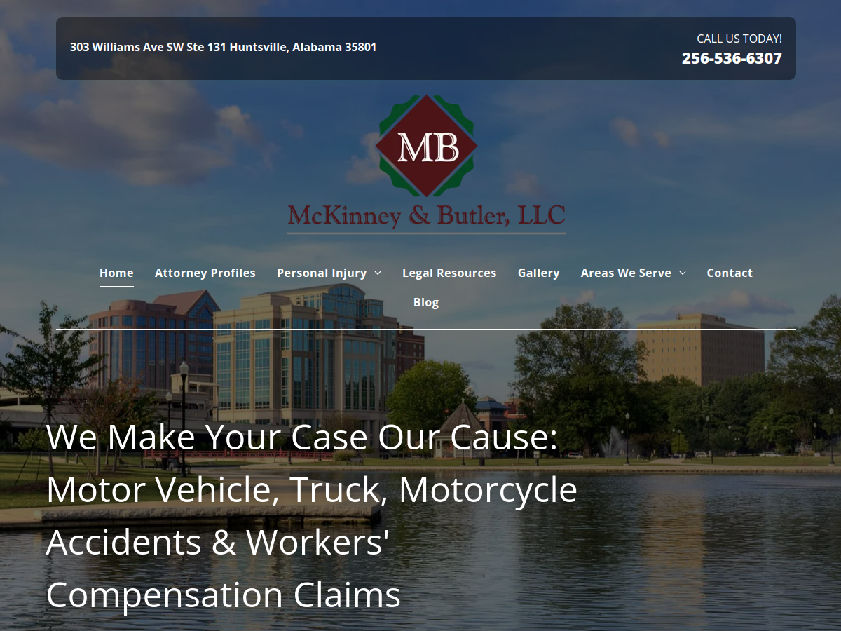 McKinney & Butler LLC website screenshot