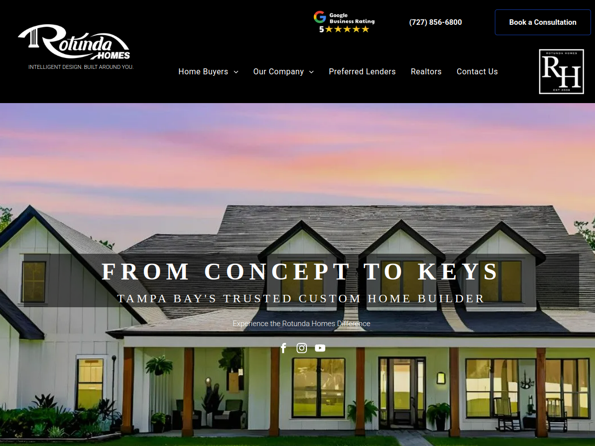 Rotunda Homes, Inc. website screenshot