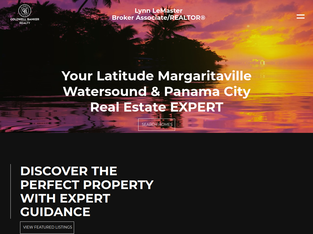 Lynn LeMaster, Broker Associate/REALTOR website screenshot