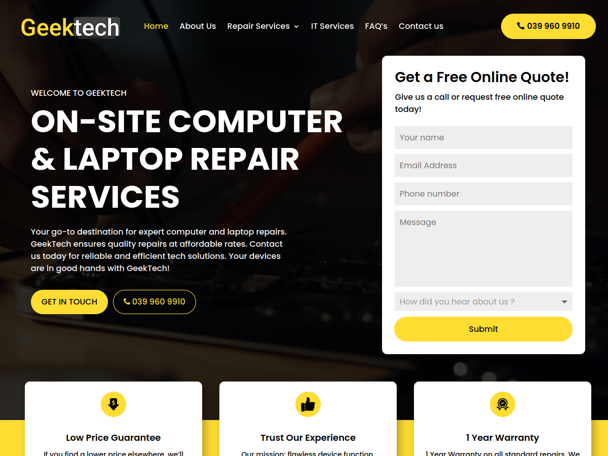 Geektech Australia screenshot