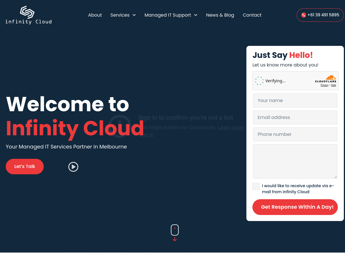 Infinity Cloud screenshot