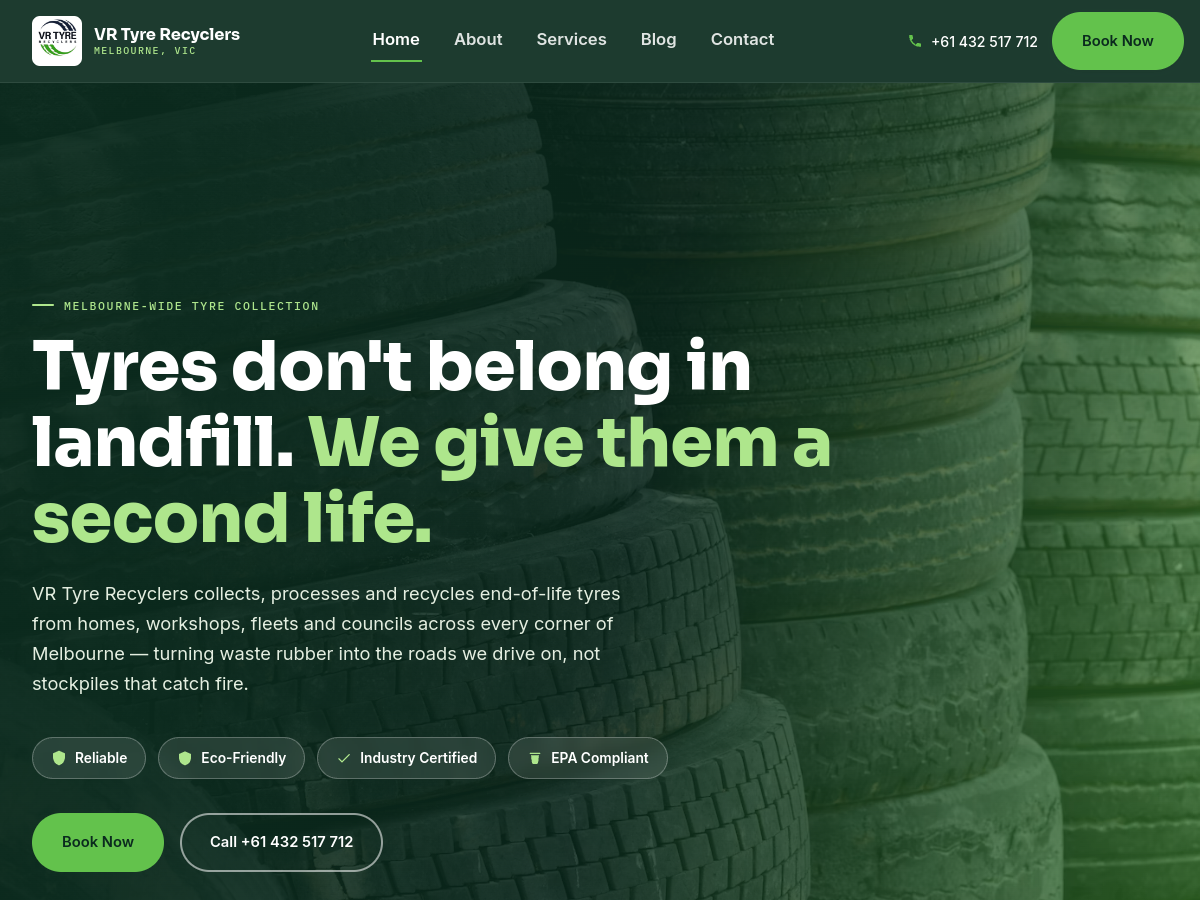VR Tyre Recyclers screenshot