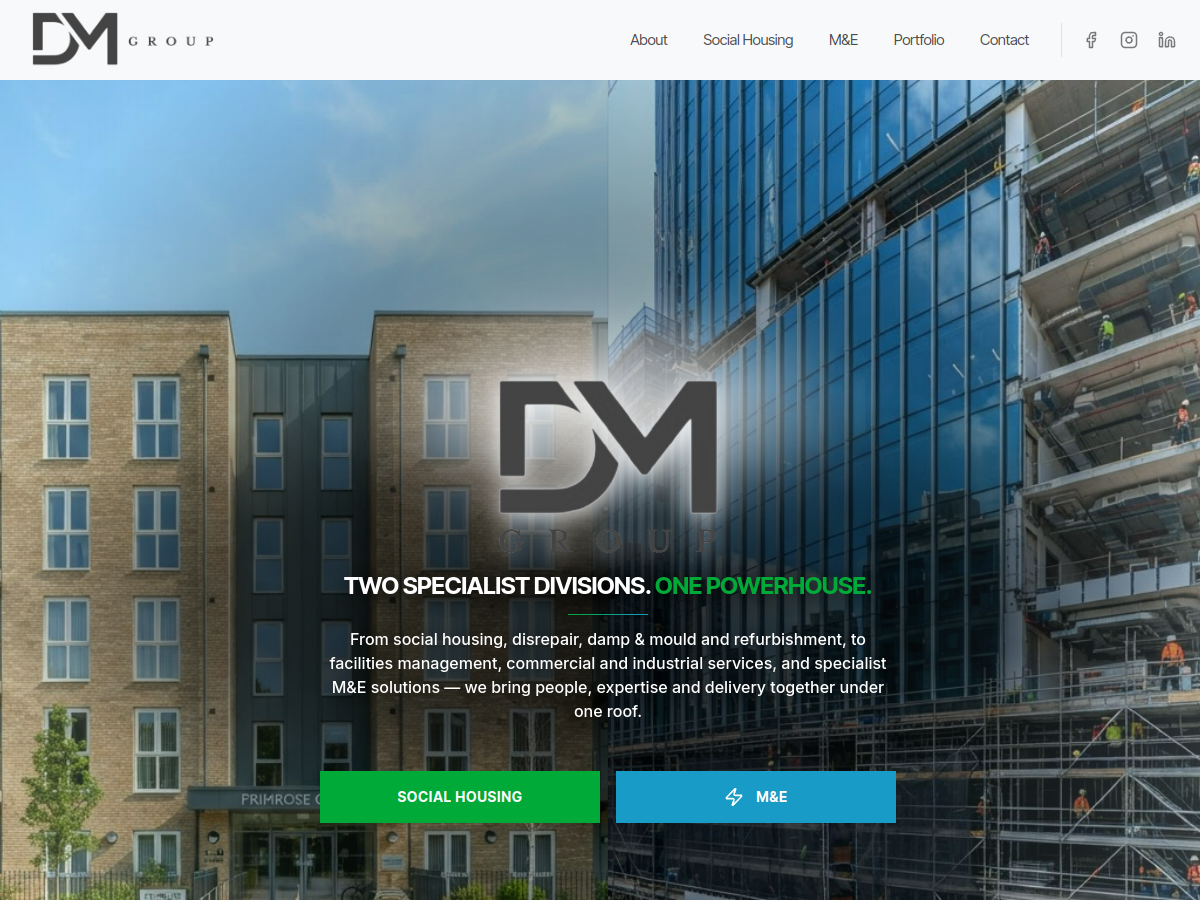 D & M Group homepage