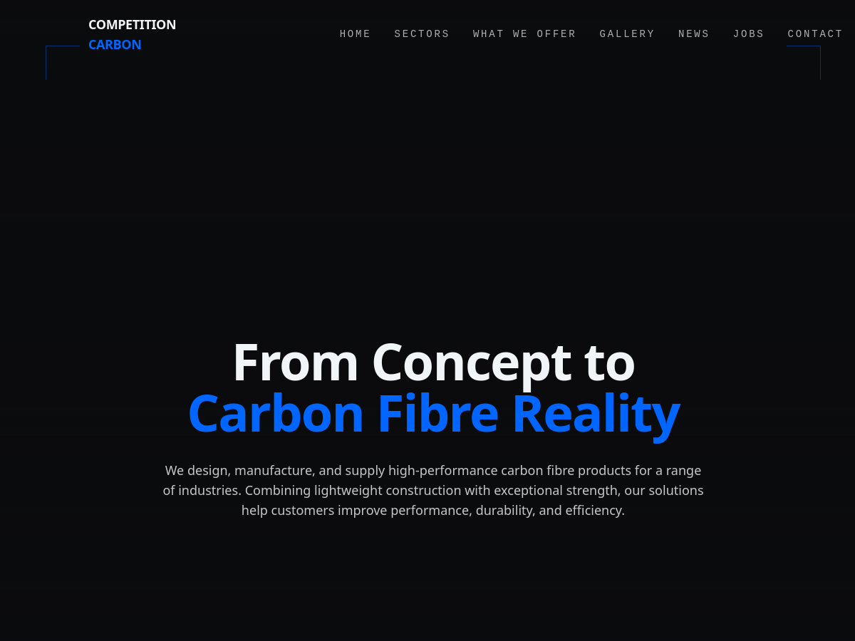 Competition Carbon homepage